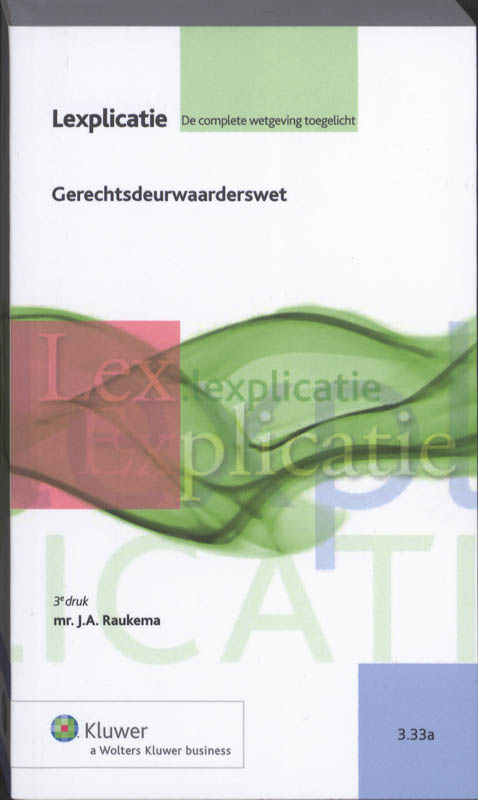Omslag van Gerechtsdeurwaarderswet