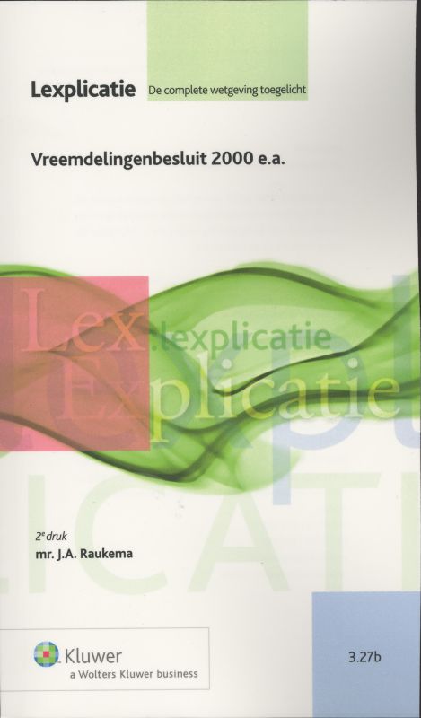 Omslag van Vreemdelingenbesluit 2000 e.a.