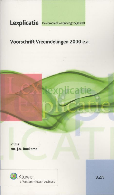 Omslag van Voorschrift Vreemdelingen 2000 e.a.