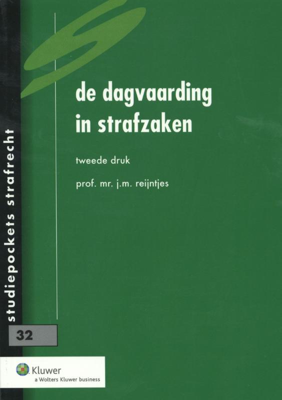 Omslag van De dagvaarding in strafzaken