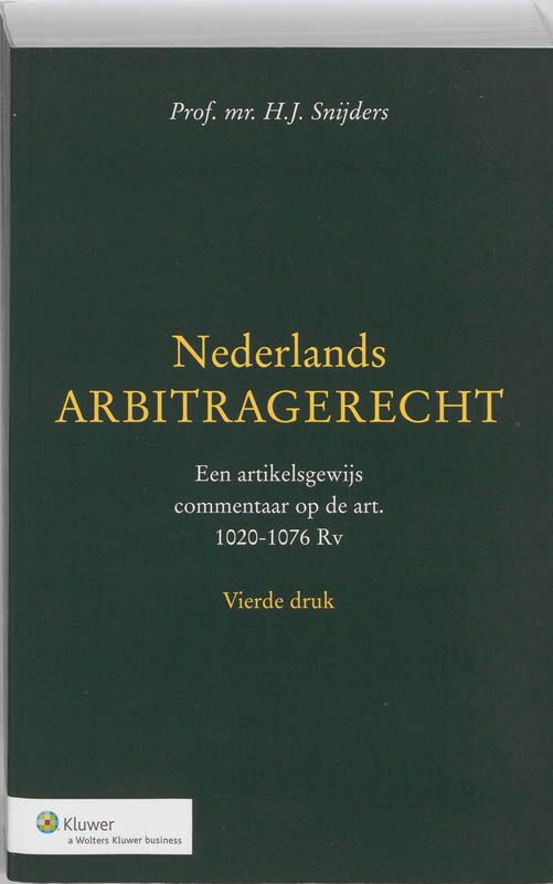 Omslag van Nederlands arbitragerecht