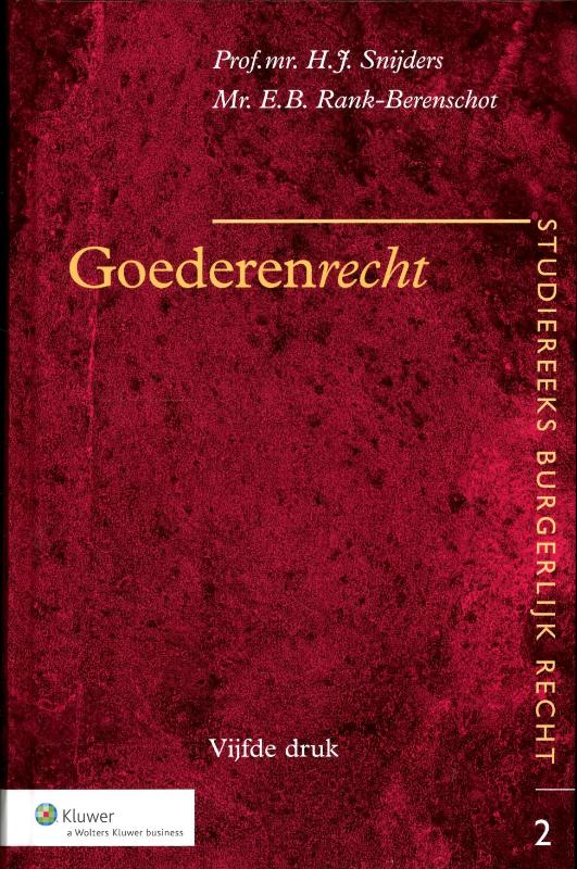 Omslag van Goederenrecht