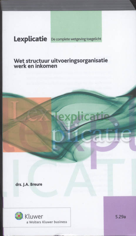 Omslag van Wet structuur uitvoeringsorganisatie werk en inkomen
