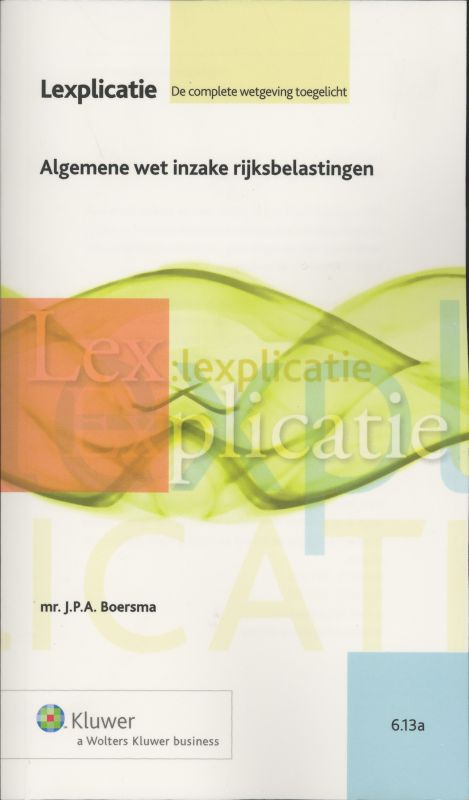 Omslag van Algemene wet inzake rijksbelastingen