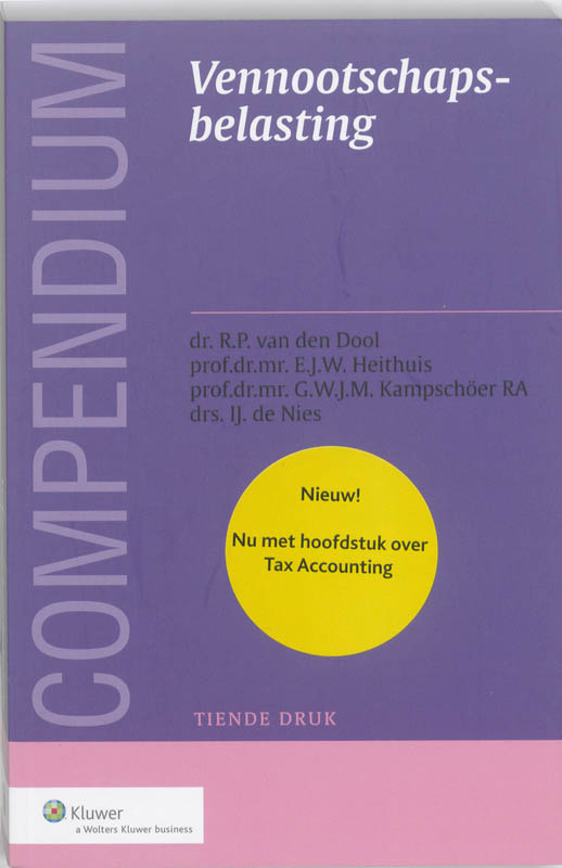 Omslag van Compendium vennootschapsbelasting