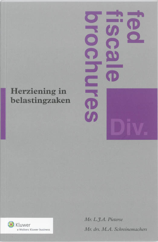 Omslag van Herziening in belastingzaken