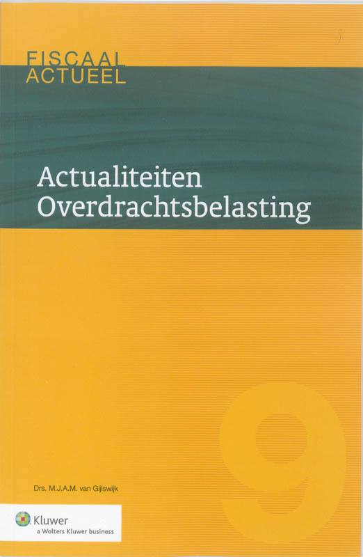 Omslag van Actualiteiten Overdrachtsbelasting