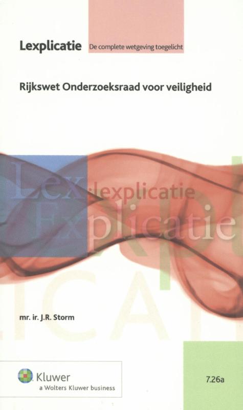 Omslag van Rijkswet onderzoeksraad voor veiligheid