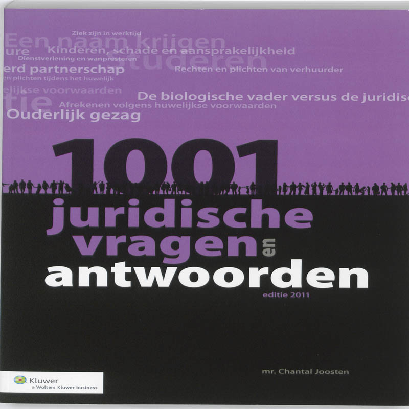Omslag van 1001 Juridische vragen en antwoorden