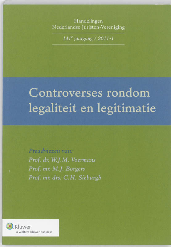 Omslag van Controverses rondom legaliteit en legitimatie