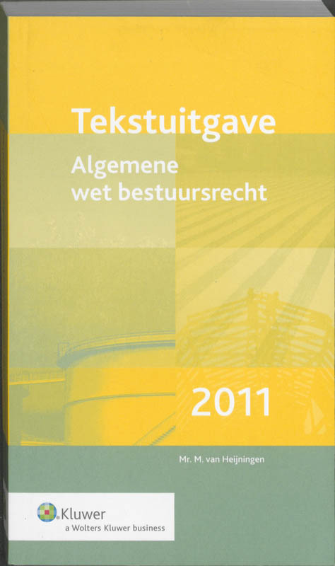 Omslag van Tekstuitgave Algemene Wet Bestuursrecht 2011