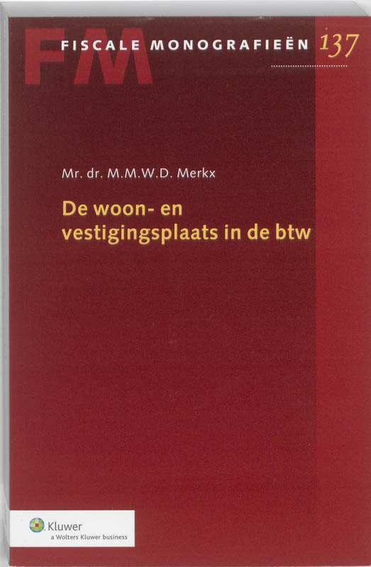Omslag van De woon- en vestigingsplaats in de btw