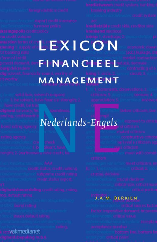 Omslag van Lexicon Financieel Management Nederlands-Engels