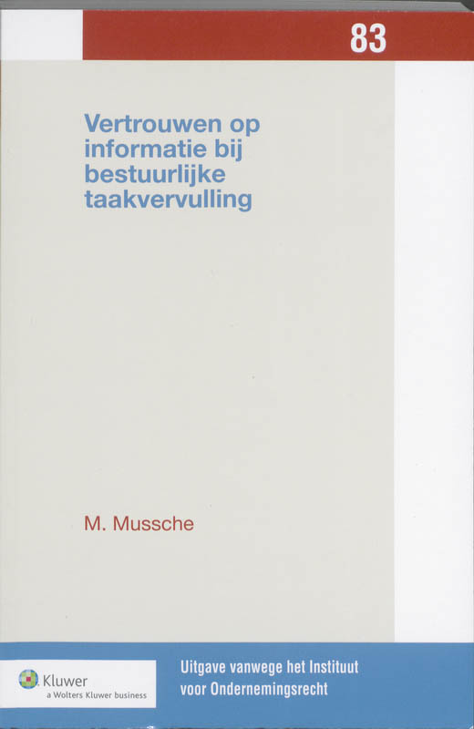 Omslag van Vertrouwen op informatie bij bestuurlijke taakvervulling