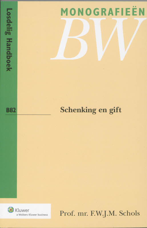 Omslag van Schenking en gift