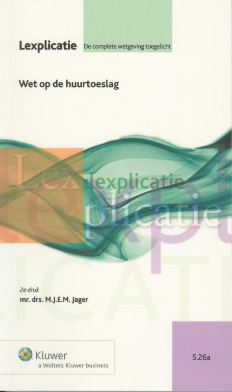 Omslag van Wet op de huurtoeslag
