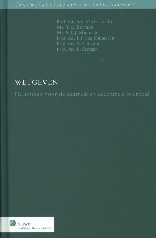 Omslag van Wetgeven