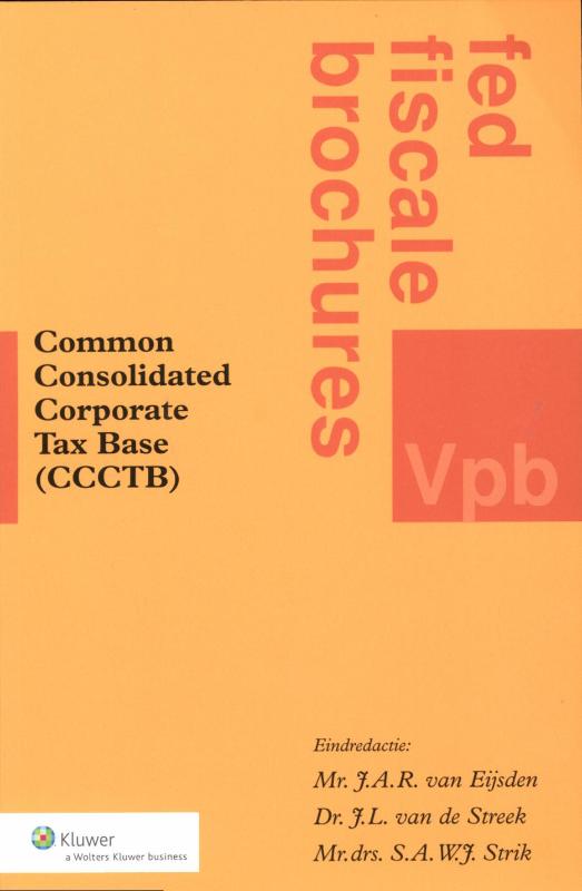 Omslag van Common consolidated corporate tax base (CCCTB)