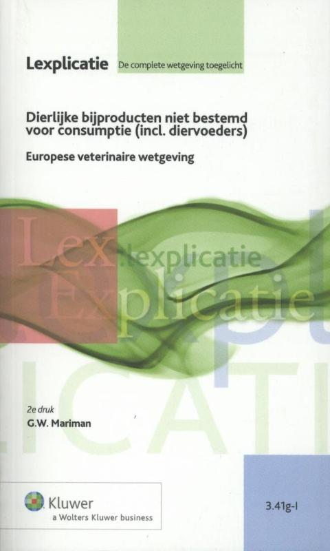 Omslag van Dierlijke bijproducten niet bestemd voor consumptie (incl. diervoeders)