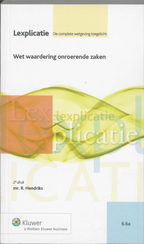 Omslag van Wet waardering onroerende zaken