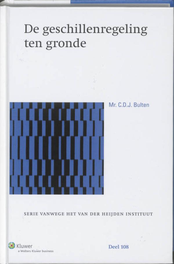 Omslag van De geschillenregeling ten gronde