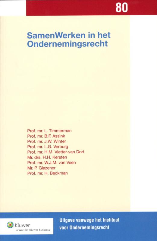 Omslag van SamenWerken in het ondernemingsrecht