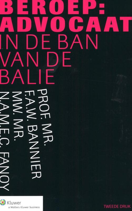 Omslag van Beroep: advocaat