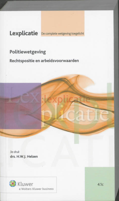 Omslag van Politiewetgeving Rechtspositie en arbeidsvoorwaarden