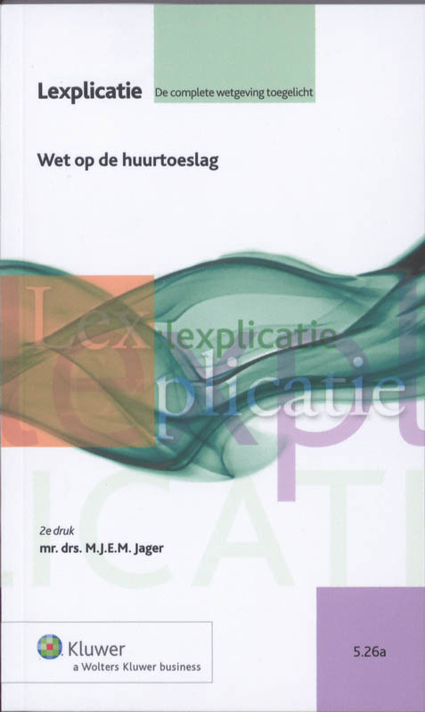 Omslag van Wet op de huurtoeslag