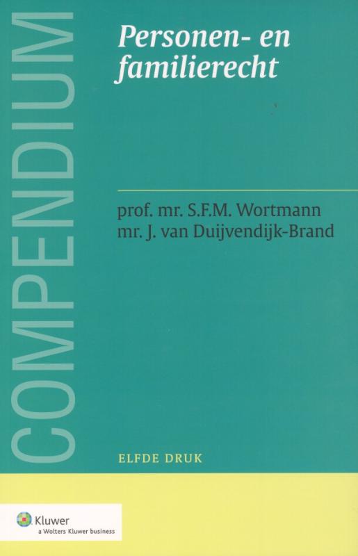 Omslag van Compendium van het personen- en familierecht