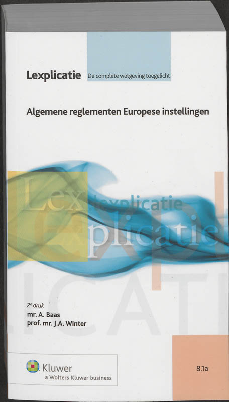 Omslag van Algemene reglementen Europese instellingen