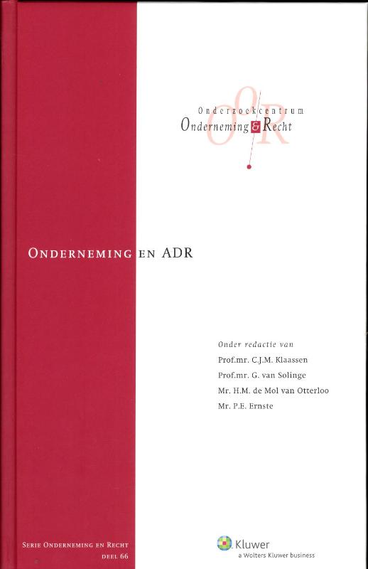 Omslag van Onderneming en ADR