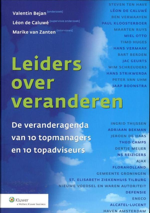 Omslag van Leiders over veranderen