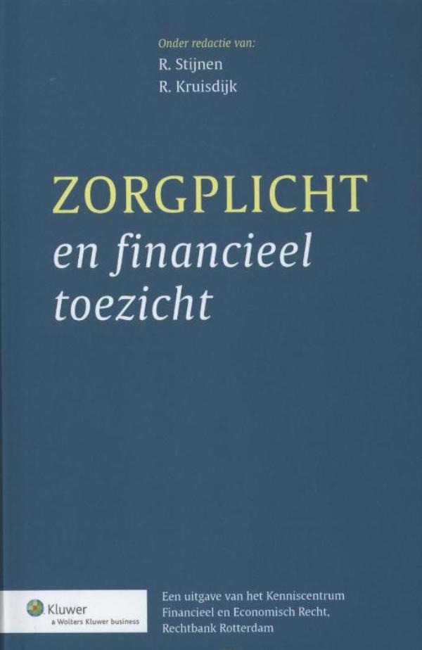 Omslag van Zorgplicht en financieel toezicht