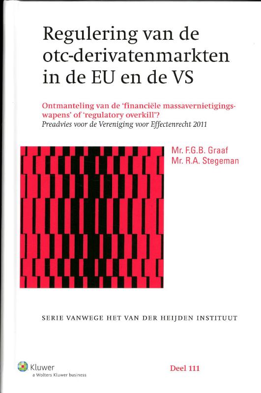 Omslag van Regulering van de otc-derivatenmarkten in de EU en de VS