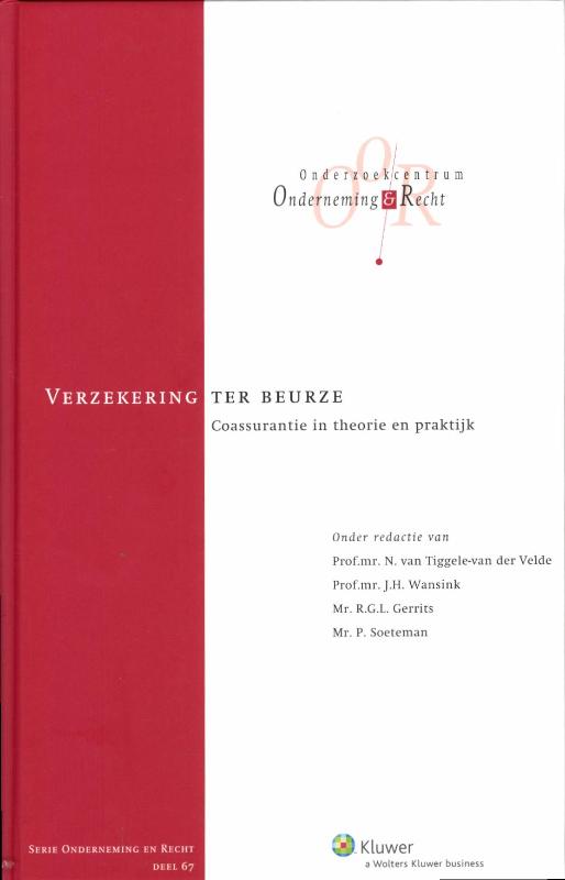Omslag van Verzekering ter beurze, coassurantie in theorie en praktijk