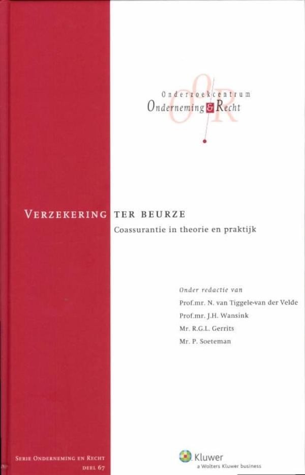 Omslag van Verzekering ter beurze, coassurantie in theorie en praktijk