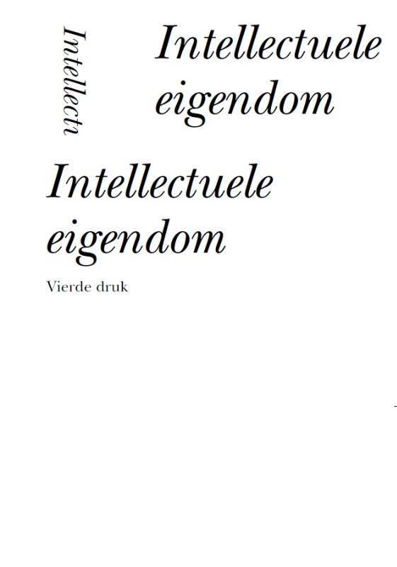 Omslag van Intellectuele eigendom