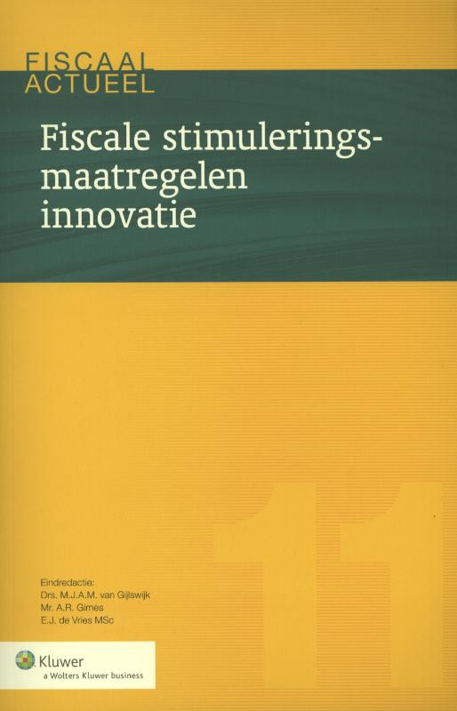 Omslag van Fiscale stimuleringsmaatregelen innovatie