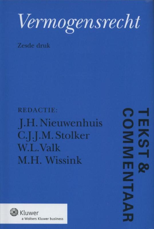 Omslag van Tekst & commentaar: vermogensrecht