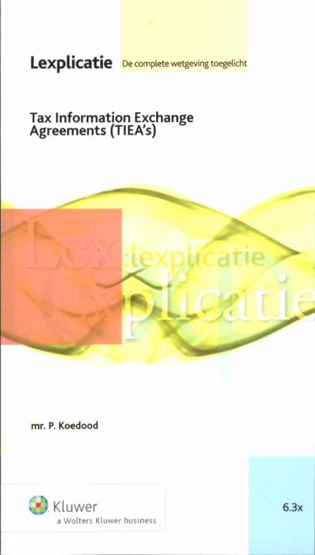 Omslag van Tax information exchange agreement