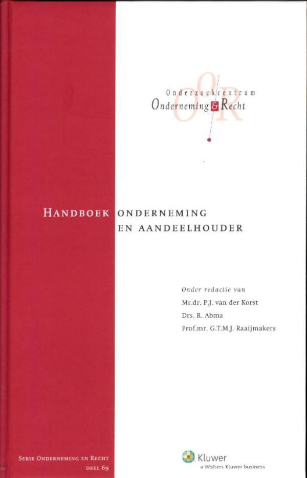 Omslag van Handboek onderneming en aandeelhouder