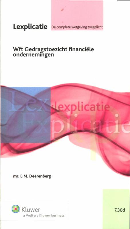 Omslag van WFT gedragstoezicht financiële ondernemingen