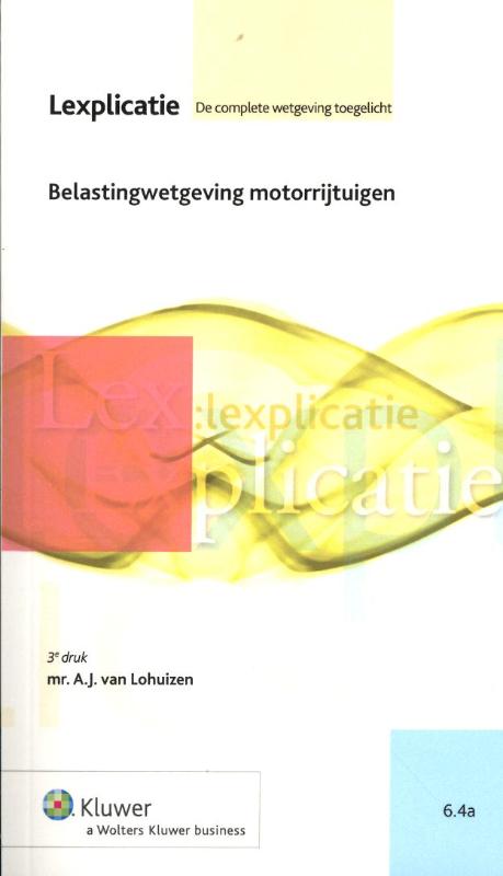 Omslag van Belastingwetgeving motorrijtuigen