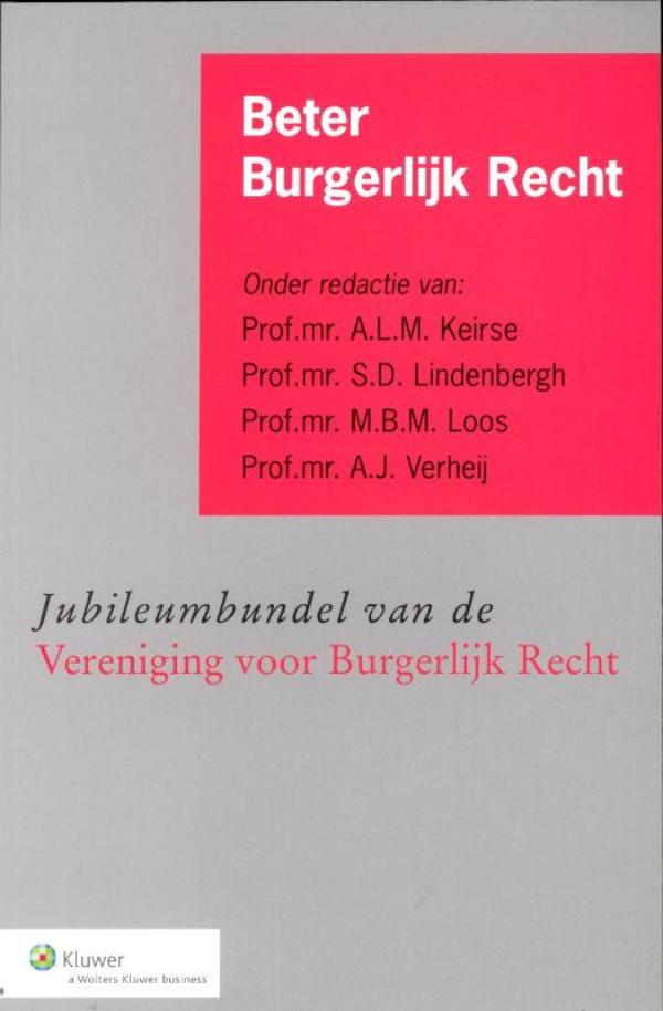 Omslag van Beter burgerlijk recht