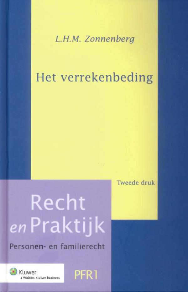 Omslag van Het verrekenbeding