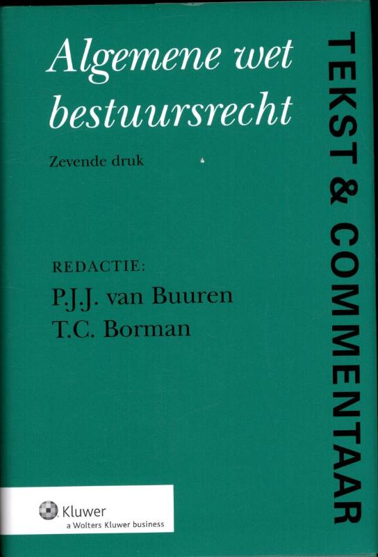 Omslag van Tekst & Commentaar Algemene wet bestuursrecht