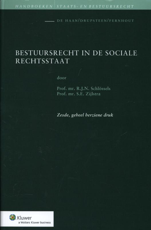 Omslag van Bestuursrecht in de sociale rechtsstaat