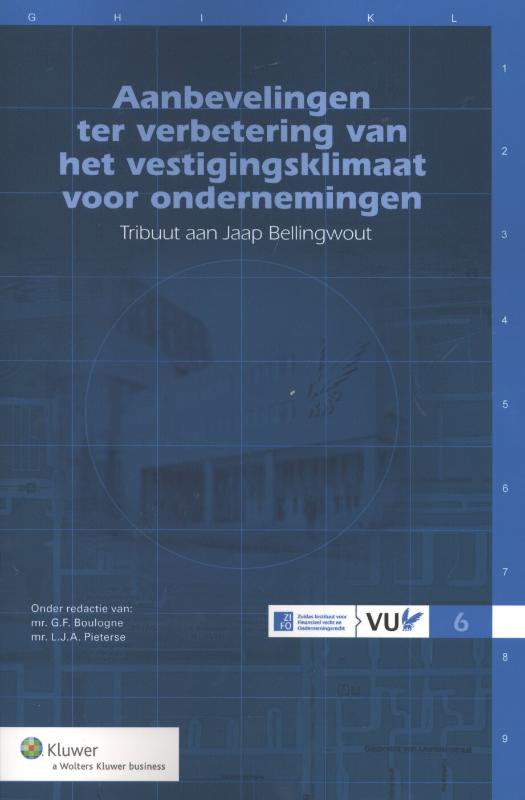 Omslag van Aanbevelingen ter verbetering vh vestigingsklimaat voor ondernemingen