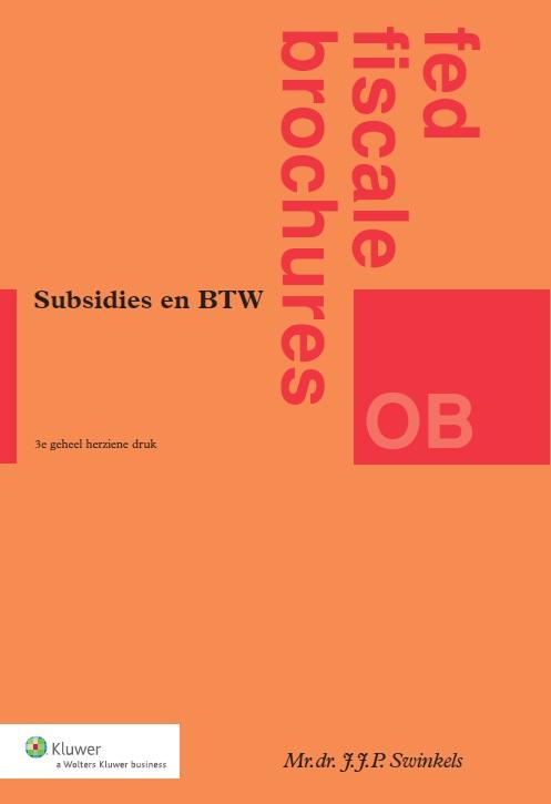 Omslag van Subsidies en BTW